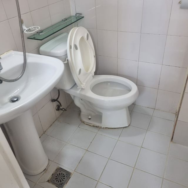 변기 둘레 백시멘트 걷어내고 재시공 1