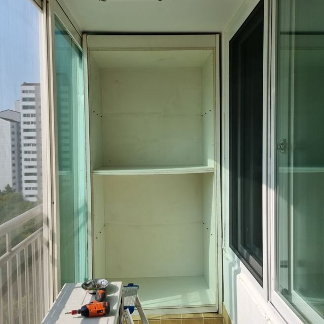 베란다 붙박이장 제거 7