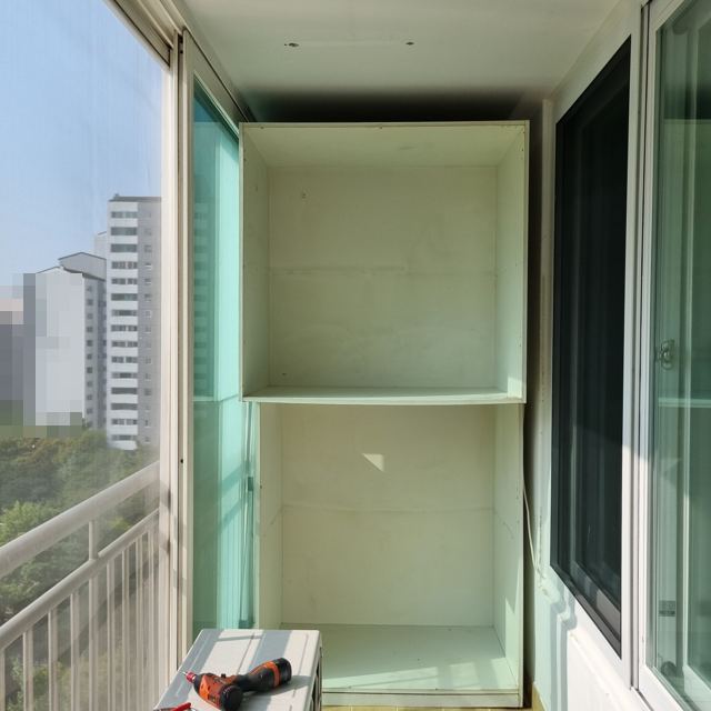 베란다 붙박이장 제거 9