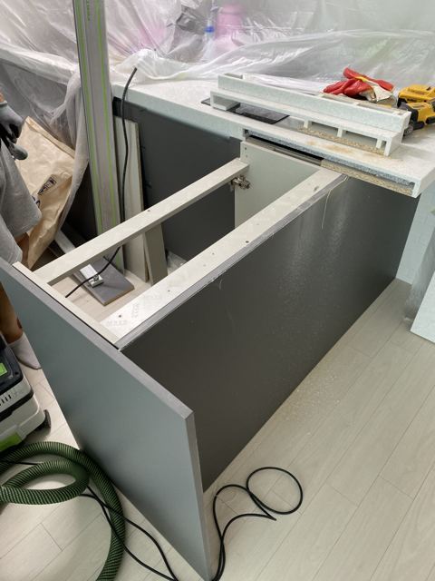 ㄱ자 싱크대를 일자로 리폼 4