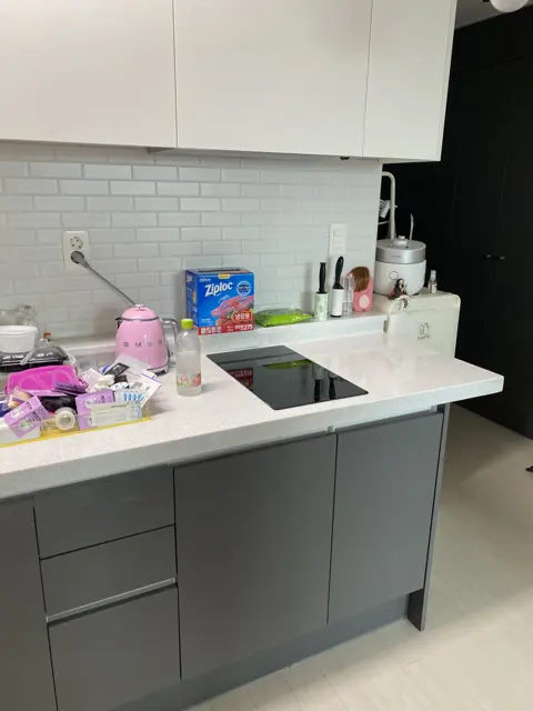 일자로 바꾼 뒤 — ㄱ자 싱크대를 일자로 리폼