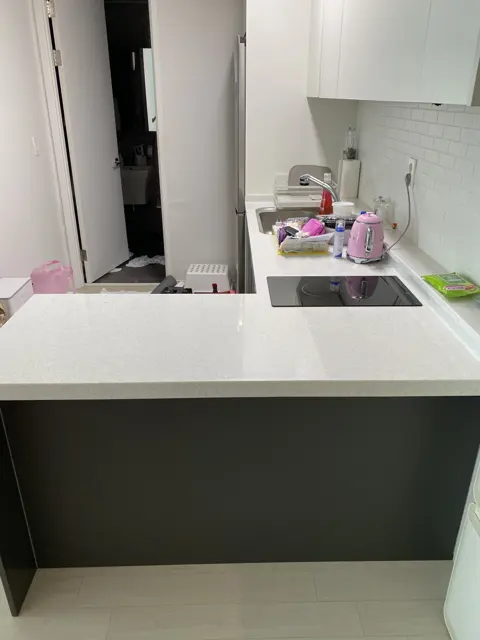 작업 전 · ㄱ자 싱크대 — ㄱ자 싱크대를 일자로 리폼