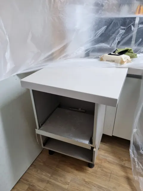 끝 마감 — 싱크대 상판 잘라 길이 줄이기