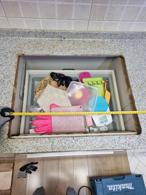 인덕션이 안 들어가는 상판 구멍 넓히기 5